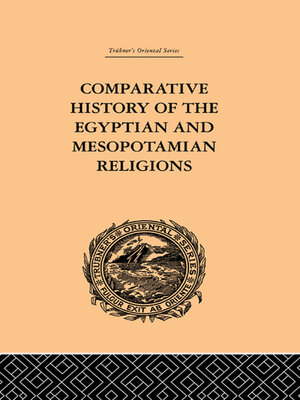 cover image of Comparative History of the Egyptian and Mesopotamian Religions